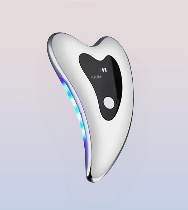 Gua Sha Facial Sculpting Tool with Red Light Therapy and Vibration