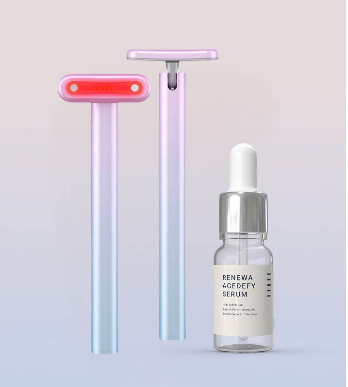 4-in-1 LED Facial Rejuvenation Device with Multi-Technology Skin Care