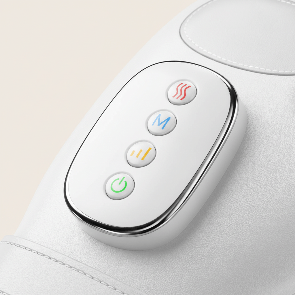 NOVARO hand and wrist compression wellness device with warming function and adjustable Velcro closure