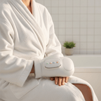 NOVARO hand and wrist compression wellness device with warming function and adjustable Velcro closure