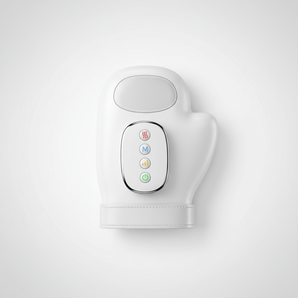 NOVARO hand and wrist compression wellness device with warming function and adjustable Velcro closure