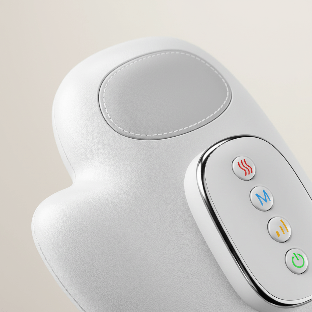 NOVARO hand and wrist compression wellness device with warming function and adjustable Velcro closure