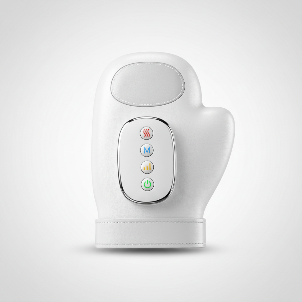 NOVARO hand and wrist compression wellness device with warming function and adjustable Velcro closure