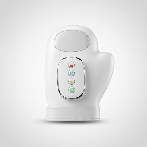 NOVARO hand and wrist compression wellness device with warming function and adjustable Velcro closure