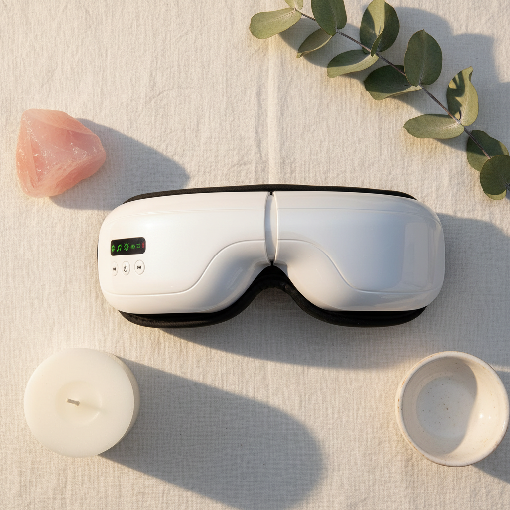 NOVARO heated eye relaxation mask with Bluetooth audio adjustable warming and vibration modes