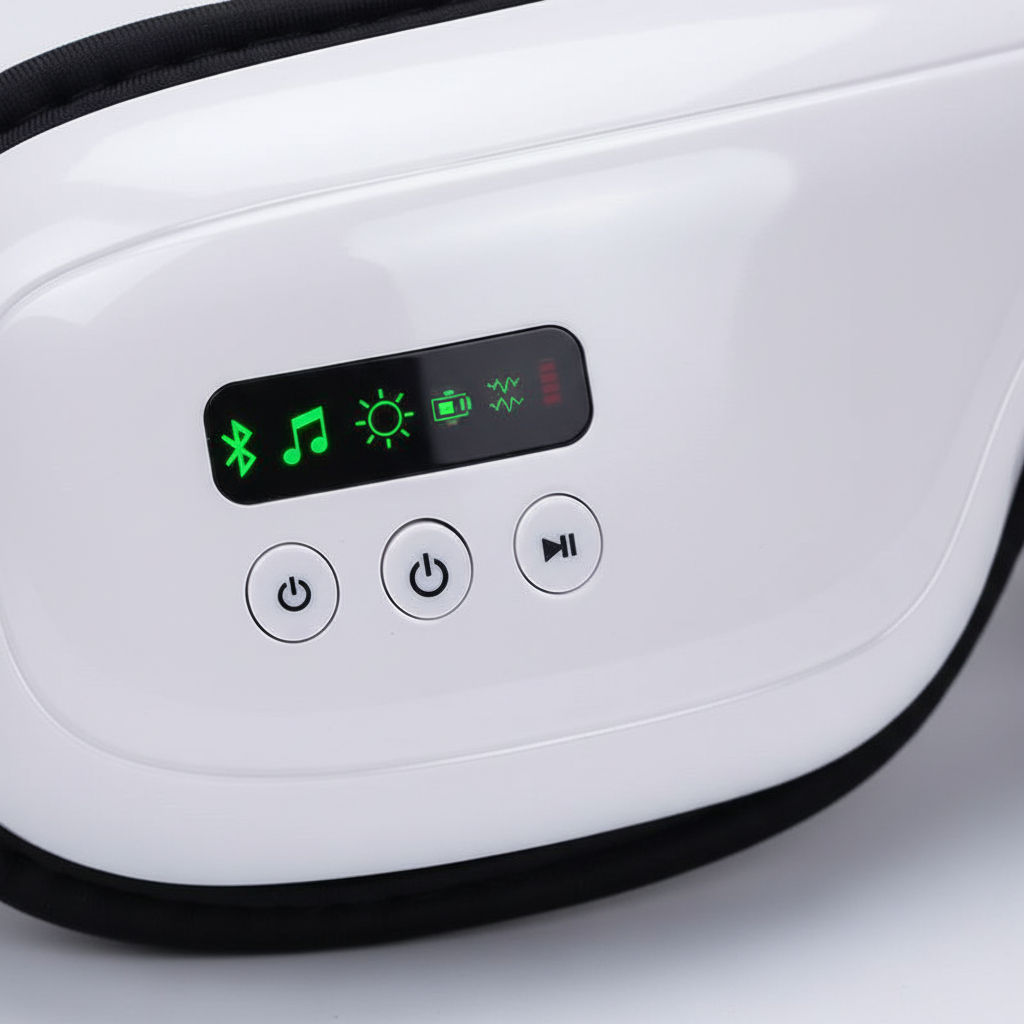 NOVARO heated eye relaxation mask with Bluetooth audio adjustable warming and vibration modes