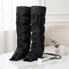 NOVARO women's pneumatic compression recovery boots with rechargeable air pump and wireless remote