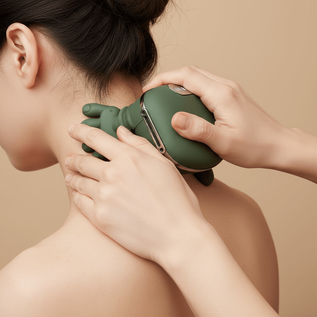 NOVARO 3D kneading shoulder and neck wellness device with warming function and wireless rechargeable design