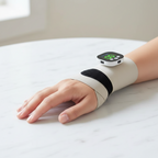 NOVARO multi-mode wrist and hand wellness tool with adjustable intensity LED display and rechargeable battery