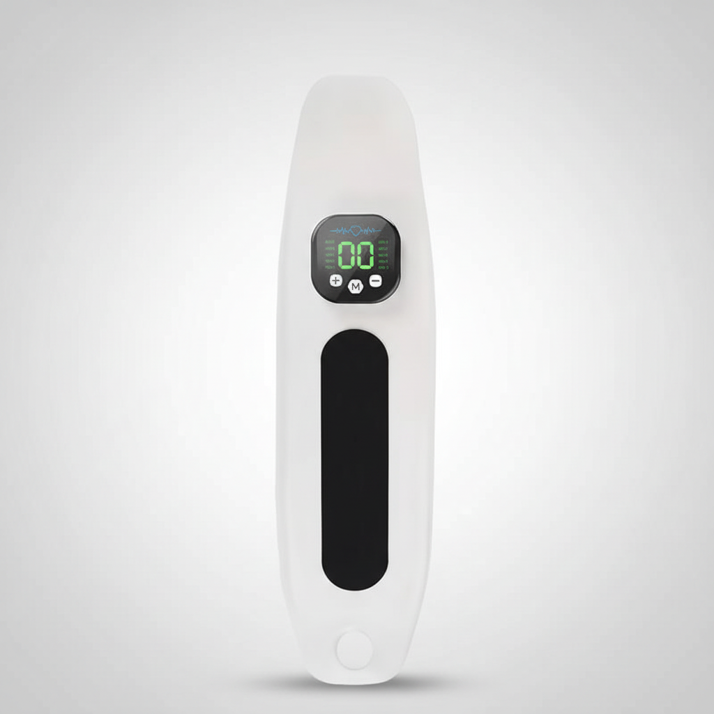 NOVARO multi-mode wrist and hand wellness tool with adjustable intensity LED display and rechargeable battery