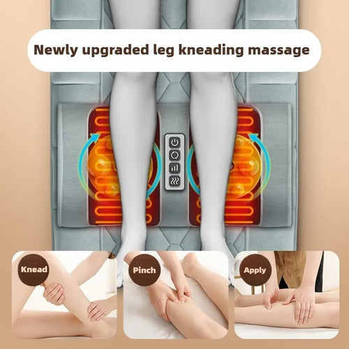 Full-Body Massage Mattress with Heating, Air Compression, and Kneading Therapy