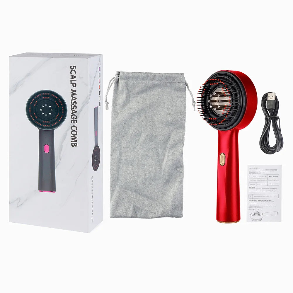Red Light Therapy Scalp Massage Comb for Hair Growth Stimulation
