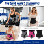 Women Waist Trainer Belly Slimming Sheath Sauna Body Shaper Reducing Shapewear Corset Tummy Sweat Workout Fat Burn Trimmer Belt