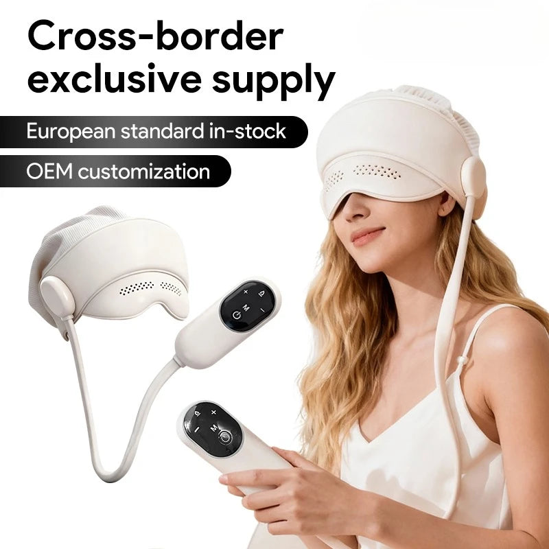 Heated Head Massager with Air Compression and Eye Therapy for Deep Relaxation
