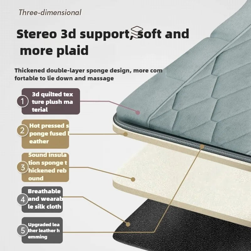 Full-Body Massage Mattress with Heating, Air Compression, and Kneading Therapy