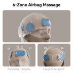 Heated Head Massager with Air Compression and Eye Therapy for Deep Relaxation