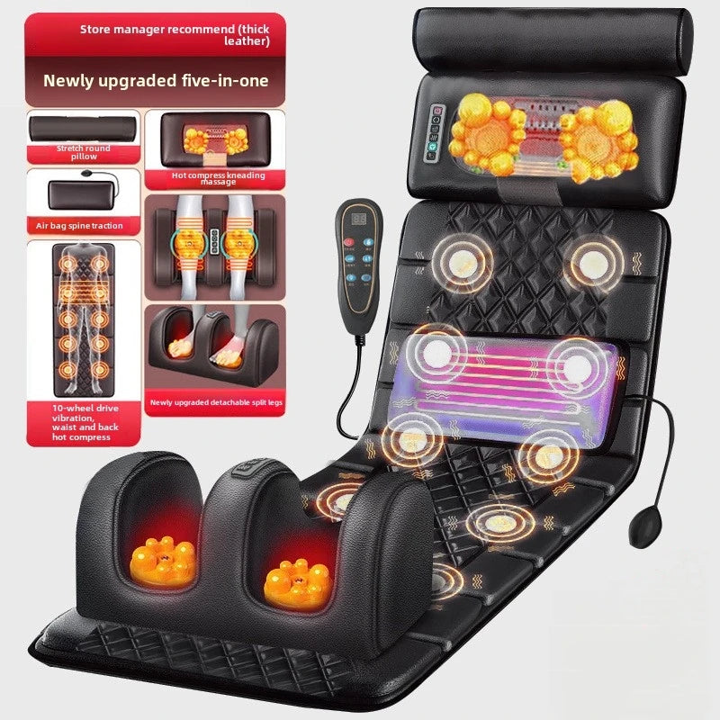 Full-Body Massage Mattress with Heating, Air Compression, and Kneading Therapy