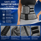 Women Waist Trainer Belly Slimming Sheath Sauna Body Shaper Reducing Shapewear Corset Tummy Sweat Workout Fat Burn Trimmer Belt