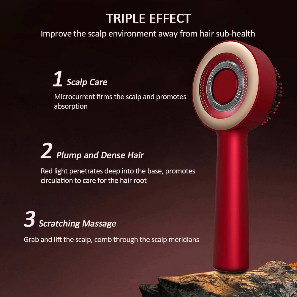 Red Light Therapy Scalp Massage Comb for Hair Growth Stimulation