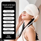 Heated Head Massager with Air Compression and Eye Therapy for Deep Relaxation