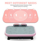 Whole-Body Vibration Plate Fitness Platform with Stabilizing Handles