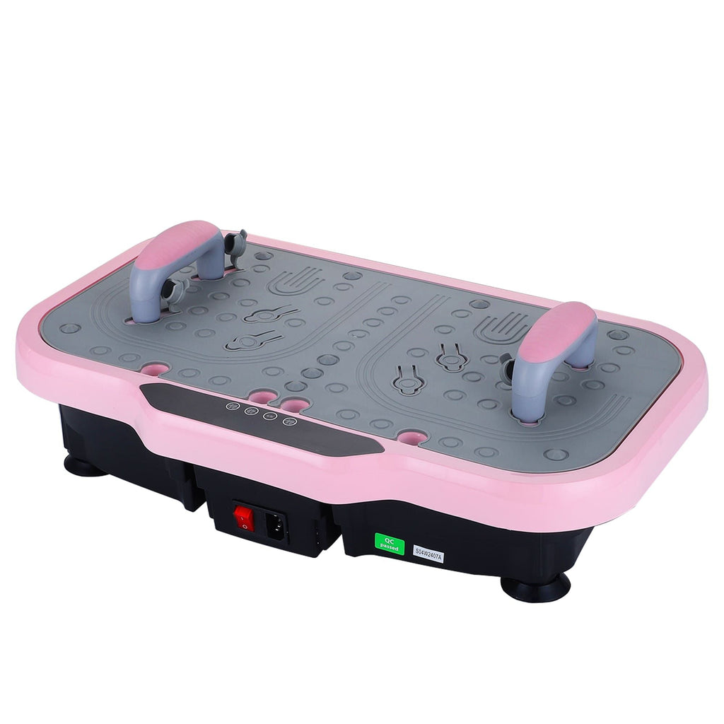 Whole-Body Vibration Plate Fitness Platform with Stabilizing Handles