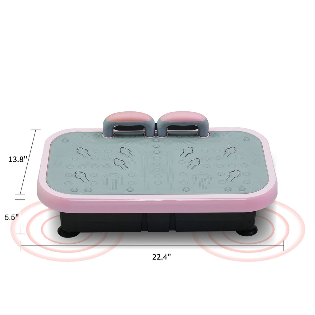 Whole-Body Vibration Plate Fitness Platform with Stabilizing Handles