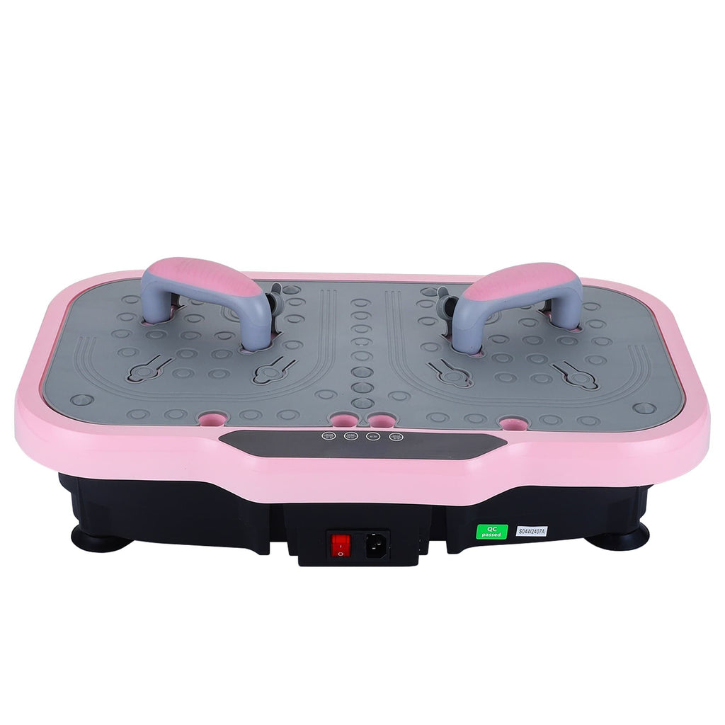Whole-Body Vibration Plate Fitness Platform with Stabilizing Handles