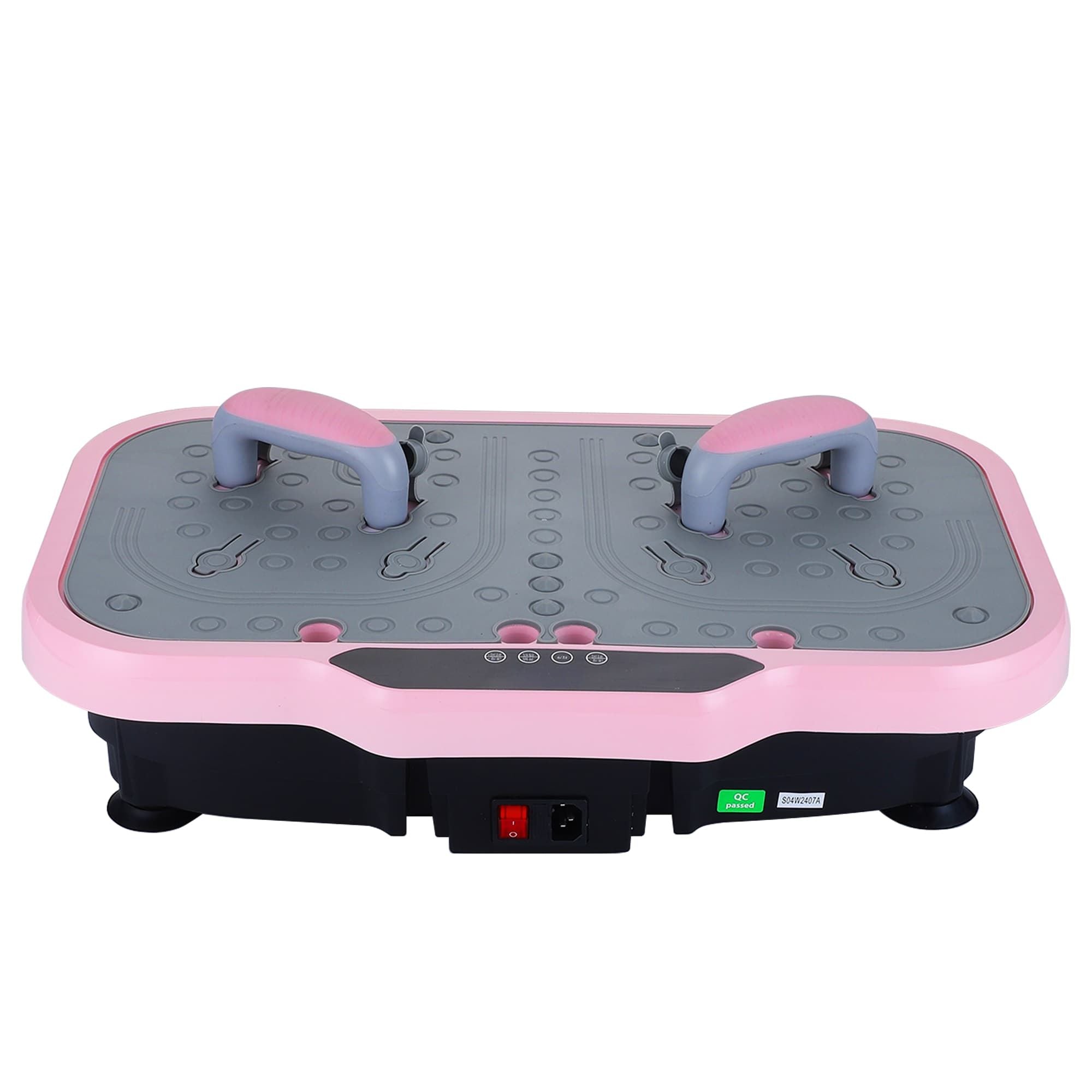 Whole-Body Vibration Plate Fitness Platform with Stabilizing Handles