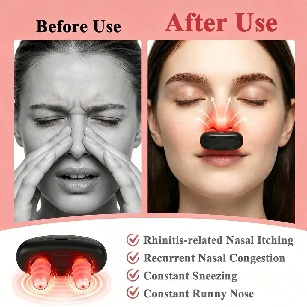 Nasal Red Light Therapy Device for Sinus and Respiratory Wellness